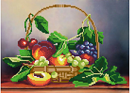 Канва/ткань с рисунком М.П.Студия Г-005 "Корзина с фруктами"