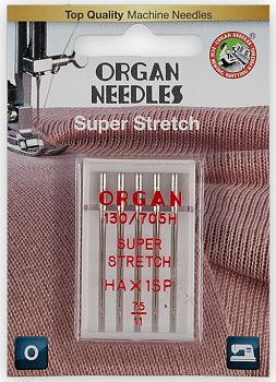 Иглы для швейных машин Organ №75 для эластичных тканей в блистере
