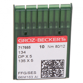 Иглы для промышленных машин Groz-Beckert DPx5/134 FFG/SES №80