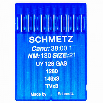 Иглы для промышленных машин Schmetz UY-128 GAS №130